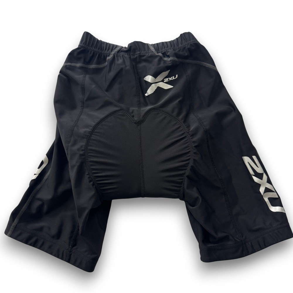 2XU Mens Compression Cycling Shorts Black Padded Chamois Size S 00345
